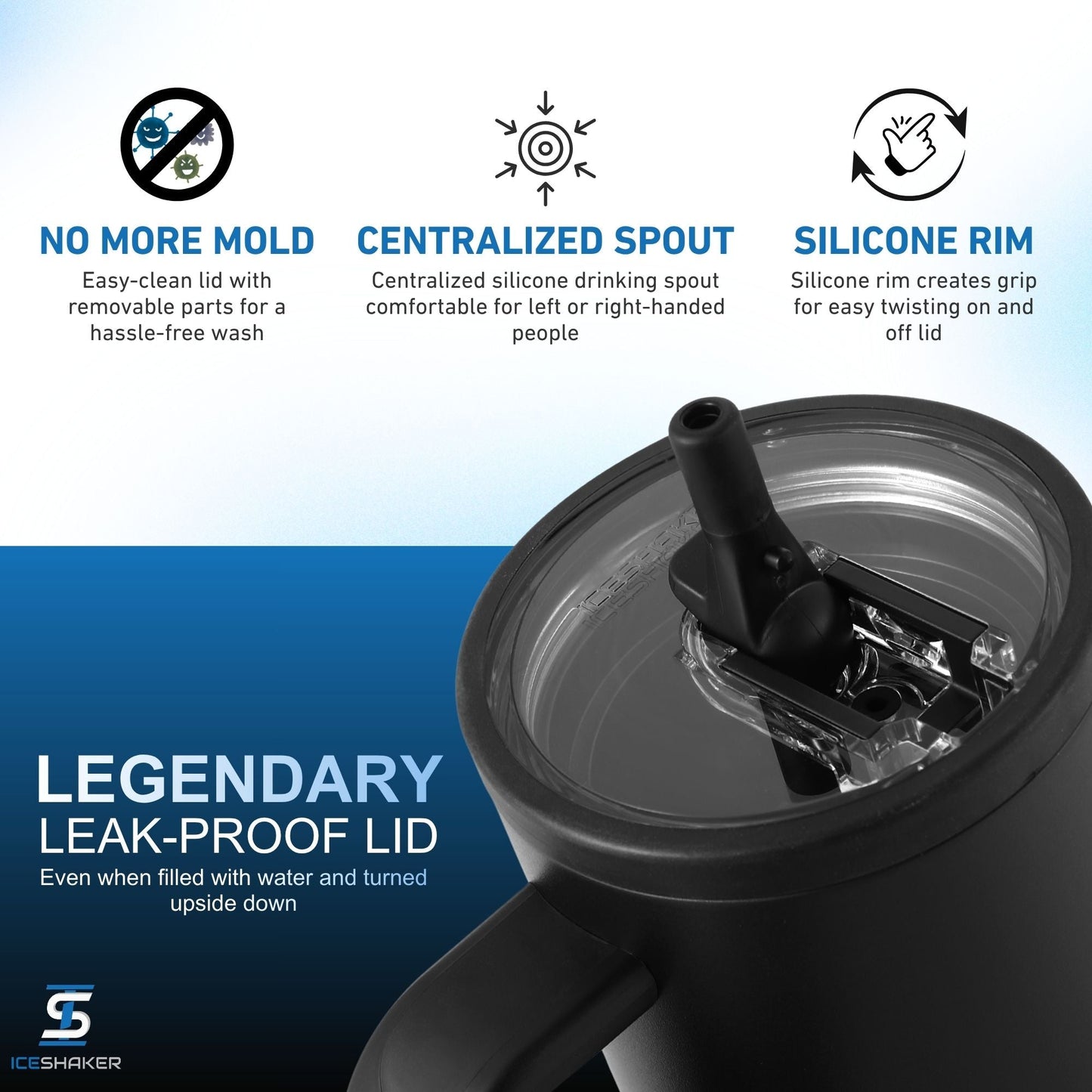 32oz Legend Series Shaker Bottle - Black