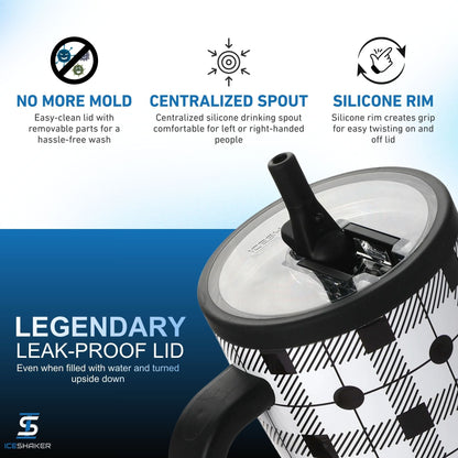 Ice Shaker Check Me Legend Series Shaker Tumblers