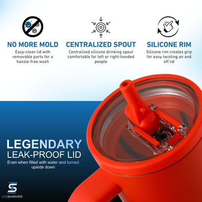 40oz Legend Series Shaker Bottle - Red