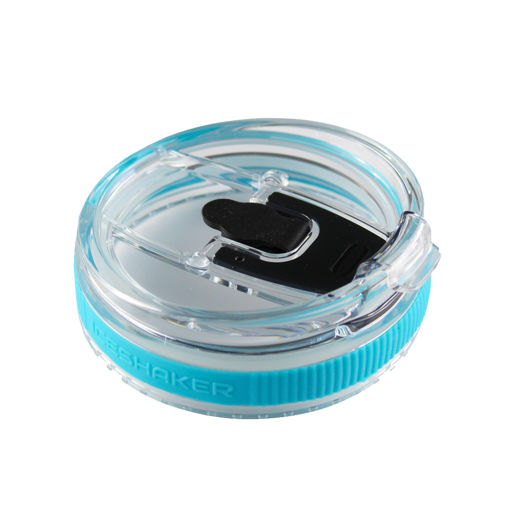 26oz Flex Lid with Straw - Caribbean Blue Band