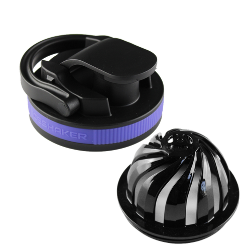26oz Shaker Lid + Agitator Combo - Black Lid with Lilac Dreaming Band