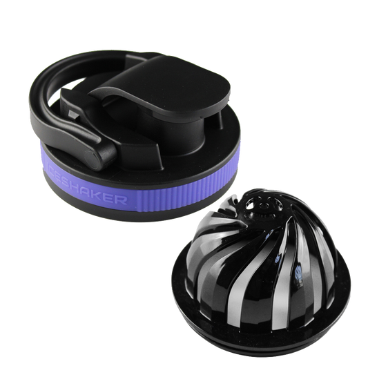 26oz Shaker Lid + Agitator Combo - Black Lid with Lilac Dreaming Band