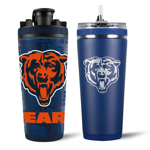 Chicago Bears 4D Shaker & Flex Bottle Bundle