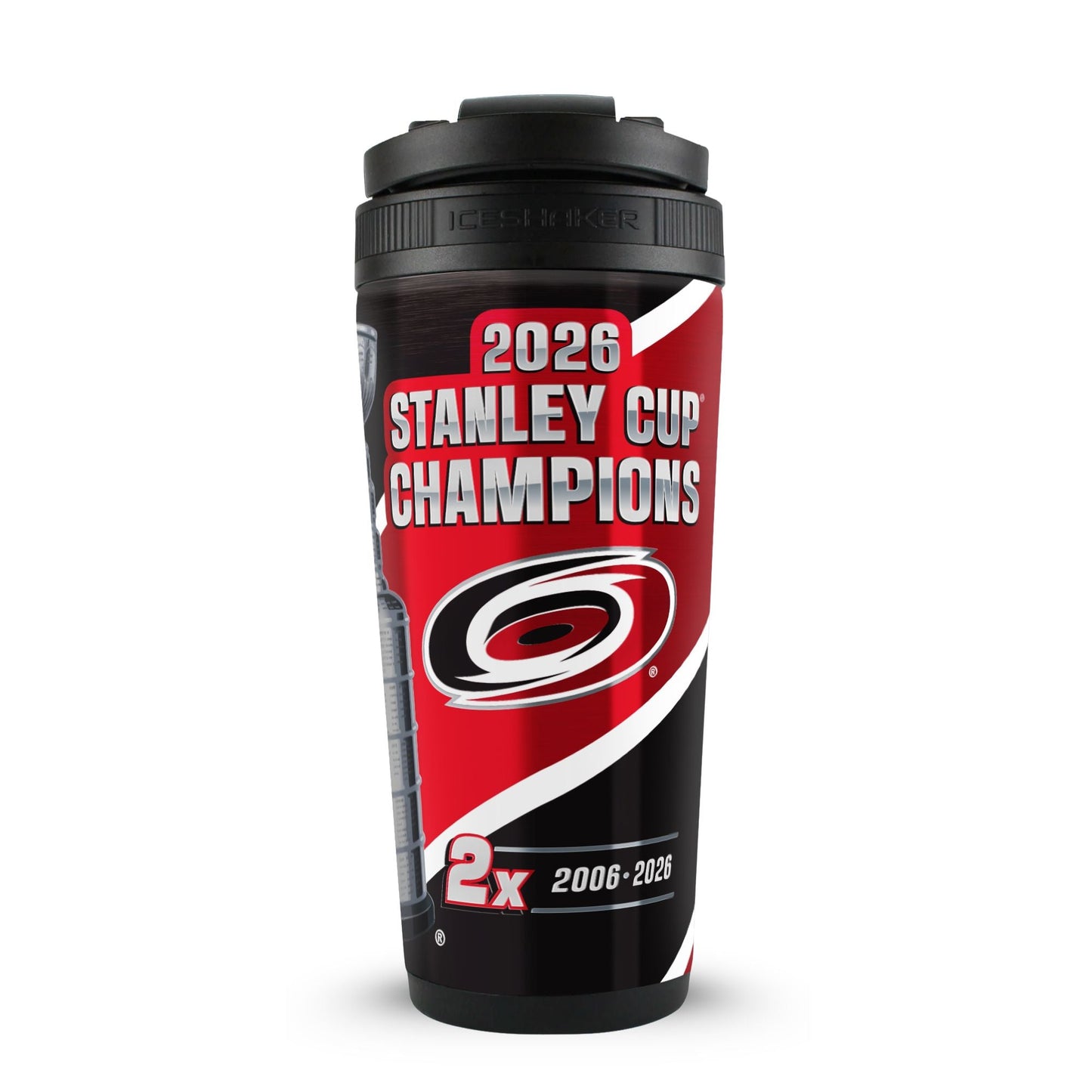Carolina Hurricanes 2026 Stanley Cup Champions 4D 26oz Ice Shaker