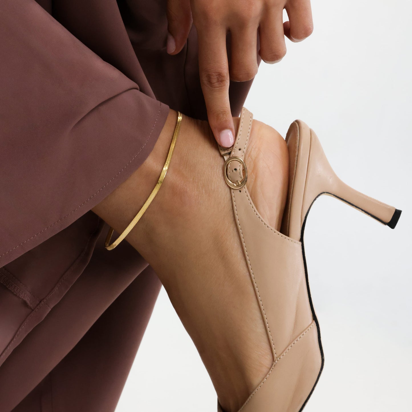 Herringbone Chain Anklet