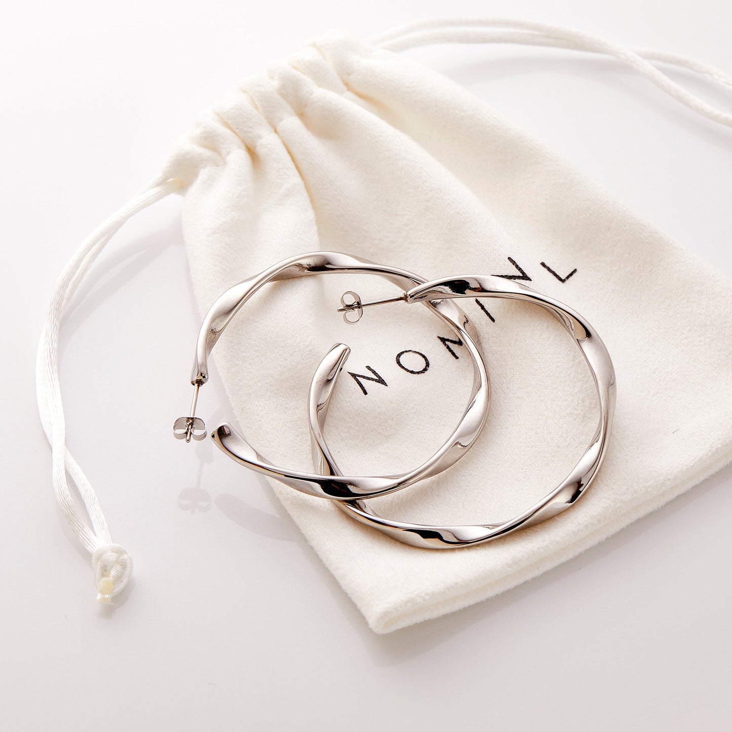 Ripple Hoop Earrings