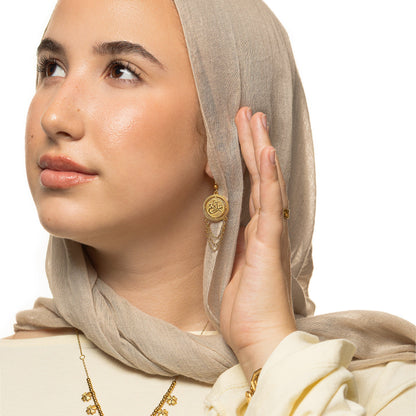Salam Vintage Token Earrings