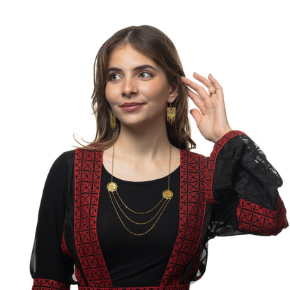Salam | Peace Layered Token Necklace