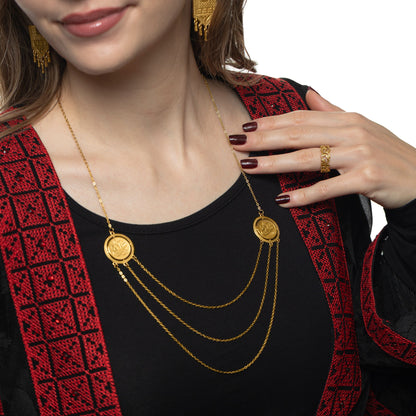 Salam | Peace Layered Token Necklace