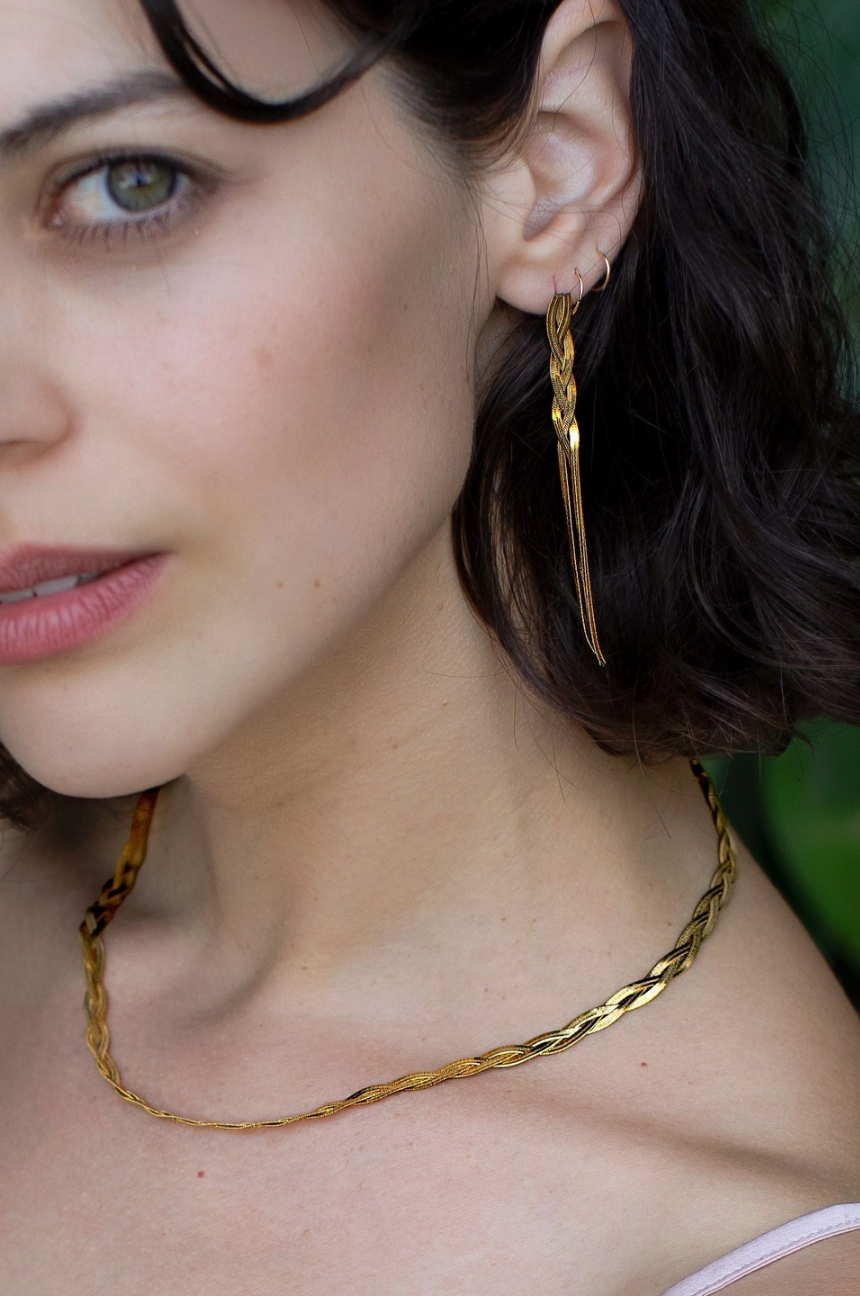 loom dangle earring