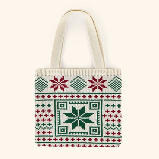 Knit Crochet Tatreez Tote