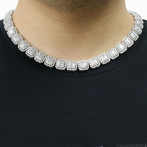 Exotic Baguette Ice CZ Iced Out Chain