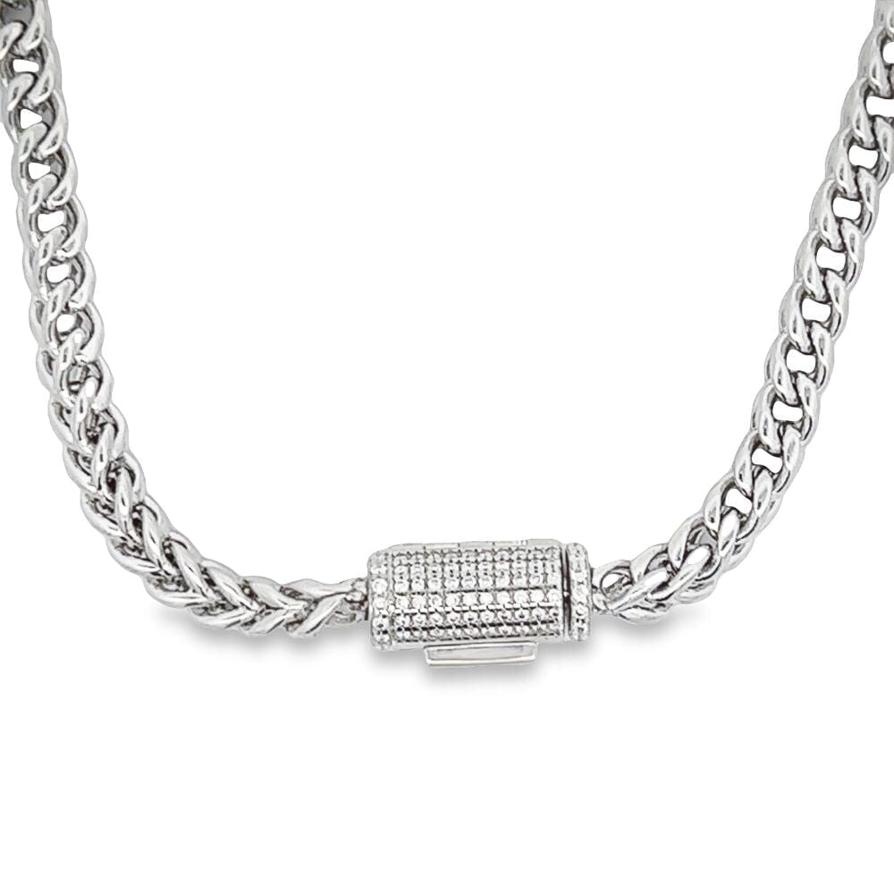 Franco VVS Moissanite Bracelet Steel / .925 Silver